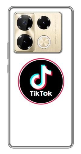 Чехол с картинкой "Лого Тик Ток" для Infinix Note 40 Pro