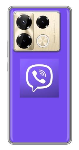 Чехол с картинкой "Лого Viber" для Infinix Note 40 Pro