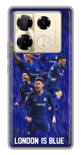 Силиконовый чехол с изображением "London is Blue" для Infinix Note 40 Pro