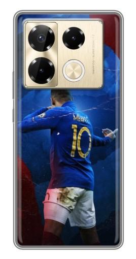 Силиконовый чехол с изображением "Мбаппе в Франции" для Infinix Note 40 Pro