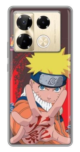Силиконовый чехол с изображением "Naruto атакует" для Infinix Note 40 Pro