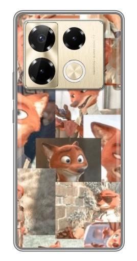 Силиконовый чехол с изображением "Ник Крутихвост" для Infinix Note 40 Pro