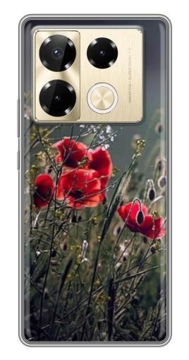 Чехол с печатью "Поле цветов" для Infinix Note 40 Pro