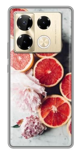 Чехол с принтом "Половинки грейпфрутов" для Infinix Note 40 Pro