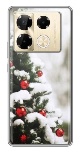 Силиконовый чехол с изображением "Рождественская елка" для Infinix Note 40 Pro