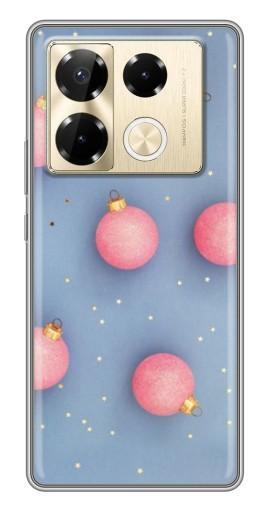 Силиконовый чехол с изображением "Розовые шары" для Infinix Note 40 Pro