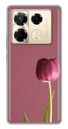 Чехол с картинкой "Розовый тюльпан" для Infinix Note 40 Pro