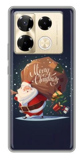 Чехол с печатью "Санта с подарками" для Infinix Note 40 Pro