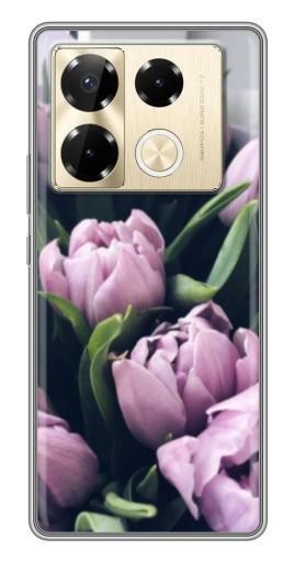 Чехол с принтом "Сиреневые тюльпаны" для Infinix Note 40 Pro