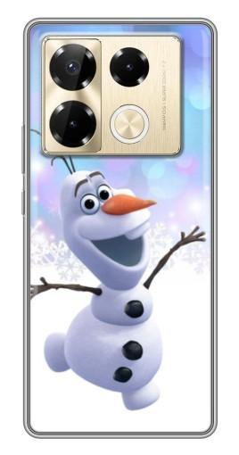 Чехол с принтом "Снеговик Олаф" для Infinix Note 40 Pro