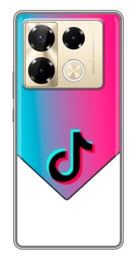 Силиконовый чехол с изображением "Tiktok Logo" для Infinix Note 40 Pro