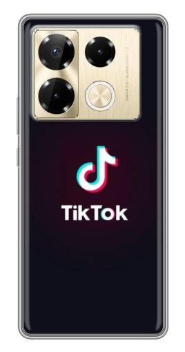 Чехол с картинкой "TikTok темный" для Infinix Note 40 Pro