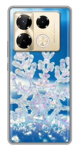 Силиконовый чехол с изображением "Яркая снежинка" для Infinix Note 40 Pro