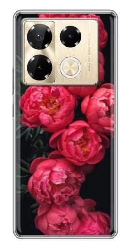 Чехол с картинкой "Яркие пионы" для Infinix Note 40 Pro