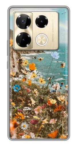 Чехол с принтом "Яркие полевые цветы" для Infinix Note 40 Pro