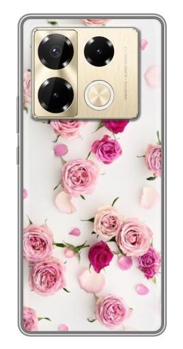 Чехол с печатью "Яркие розы" для Infinix Note 40 Pro