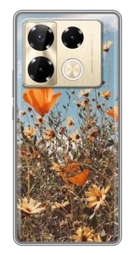 Чехол с картинкой "Желтые цветы" для Infinix Note 40 Pro
