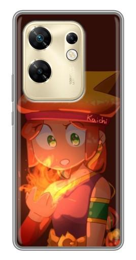 Чехол с печатью "Amber с огнем" для Infinix Zero 30