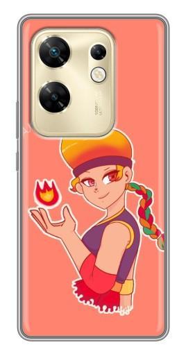 Чехол с картинкой "Amber с огоньком" для Infinix Zero 30