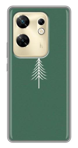 Силиконовый чехол с изображением "Белая елка" для Infinix Zero 30