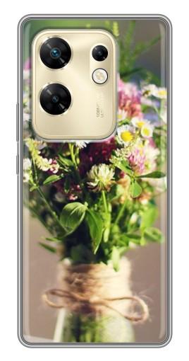 Чехол с картинкой "Букет полевых цветов" для Infinix Zero 30