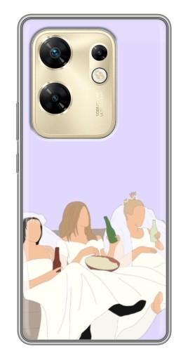 Чехол с картинкой "Девушки Друзья" для Infinix Zero 30