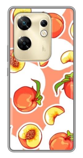 Чехол с картинкой "Дольки персиков" для Infinix Zero 30