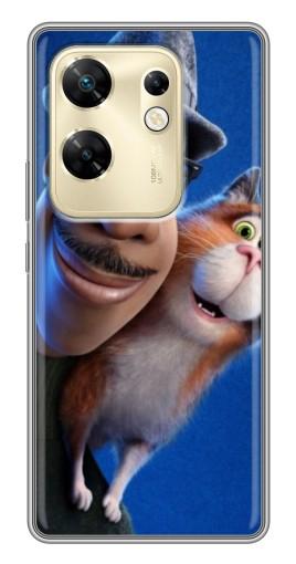 Силиконовый чехол с изображением "Джо и кот" для Infinix Zero 30