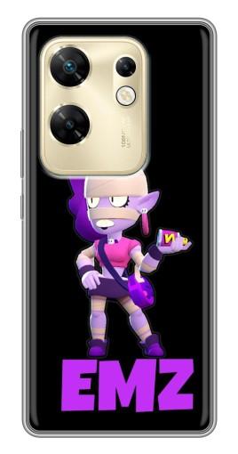 Силиконовый чехол с изображением "EMZ на черном" для Infinix Zero 30