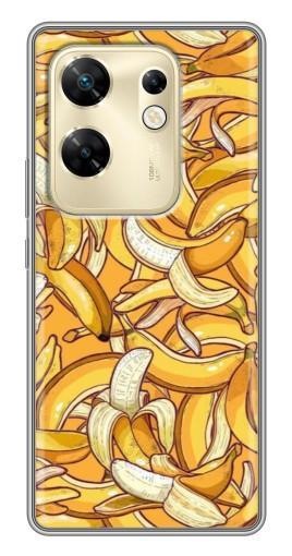 Чехол с картинкой "Фон бананов" для Infinix Zero 30