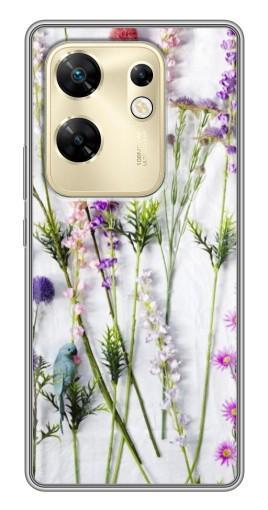 Чехол с печатью "Фон полевых цветов" для Infinix Zero 30