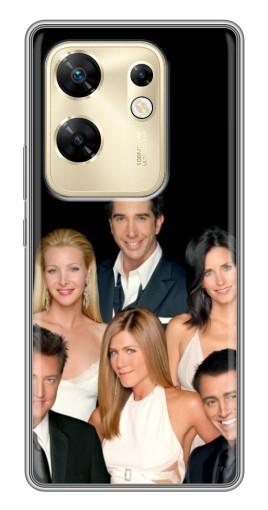 Силиконовый чехол с изображением "Фото Друзья" для Infinix Zero 30