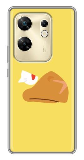 Силиконовый чехол с изображением "Gold Crow" для Infinix Zero 30