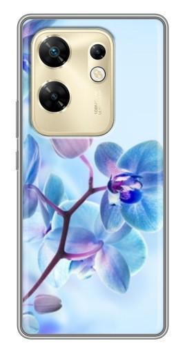 Силиконовый чехол с изображением "Голубые орхидеи" для Infinix Zero 30