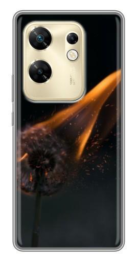 Чехол с картинкой "Горящий одуванчик" для Infinix Zero 30