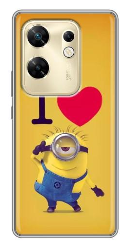 Силиконовый чехол с изображением "I Love Minion" для Infinix Zero 30