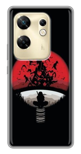 Чехол с картинкой "Итачи на черном" для Infinix Zero 30