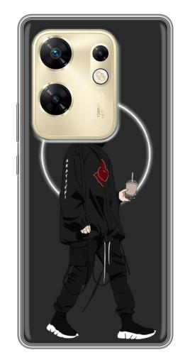 Чехол с картинкой "Итачи с напитком" для Infinix Zero 30