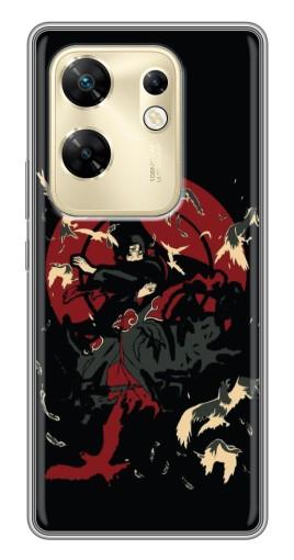 Силиконовый чехол с изображением "Итачи с воронами" для Infinix Zero 30