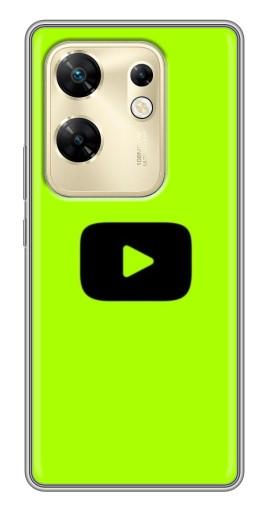 Чехол с картинкой "Кнопка Ютуба" для Infinix Zero 30