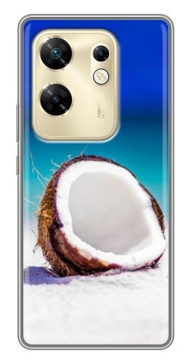 Чехол с картинкой "Кокос на пляже" для Infinix Zero 30
