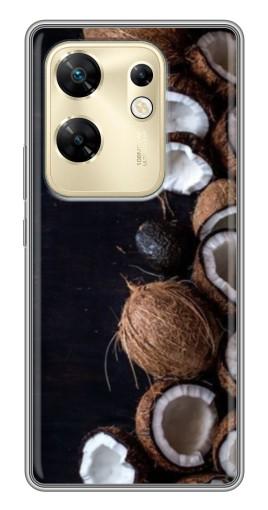 Силиконовый чехол с изображением "Кокосы на черном" для Infinix Zero 30