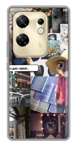 Силиконовый чехол с изображением "Коллаж Джуди" для Infinix Zero 30