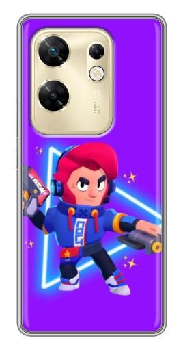 Силиконовый чехол с изображением "Кольт в наушниках" для Infinix Zero 30