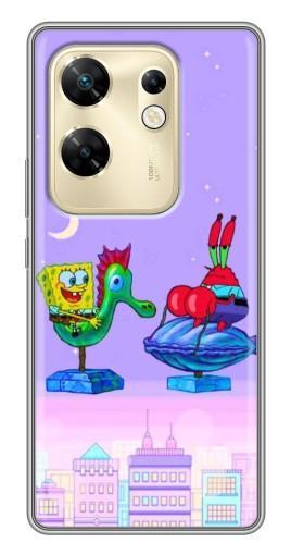 Чехол с печатью "Крабс и Спанч Боб" для Infinix Zero 30