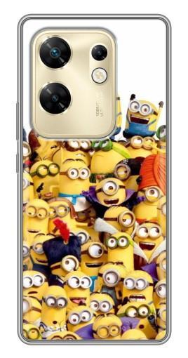 Чехол с печатью "Куча миньонов" для Infinix Zero 30