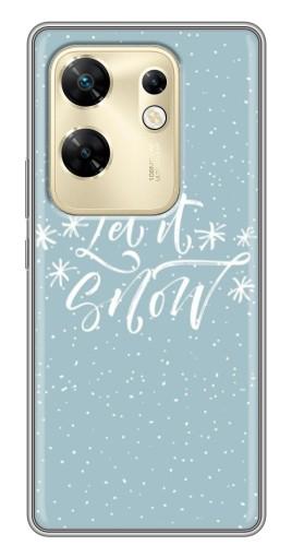 Силиконовый чехол с изображением "Let it Snow" для Infinix Zero 30