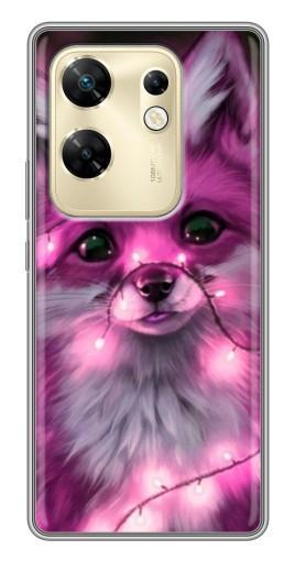 Чехол с принтом "Лисичка розовая" для Infinix Zero 30