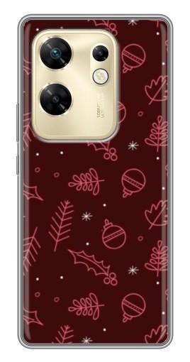 Чехол с печатью "Листочки и шары" для Infinix Zero 30