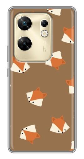 Силиконовый чехол с изображением "Лисёнки" для Infinix Zero 30